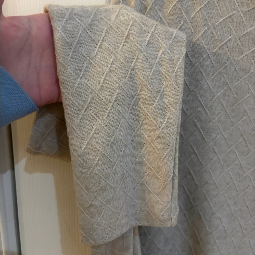 Chenaulto Textured Knit Dolman Sleeve Top | Size L | Neutral Beige - Picture 2 of 7